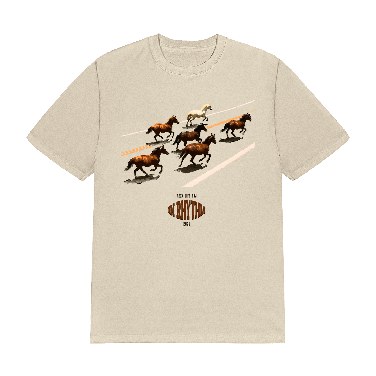 In Rhythm Horse Tee (Cream)