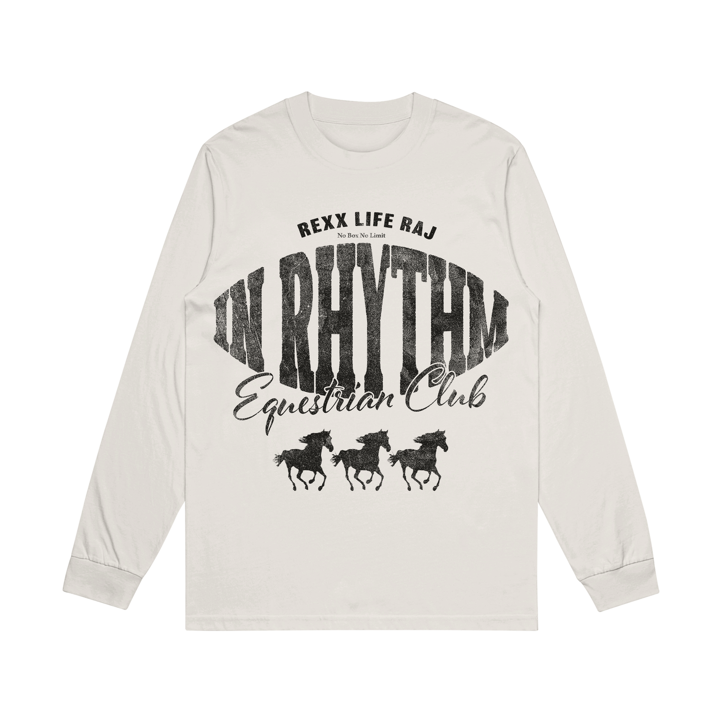 Equestrian Club Faded Bone Long Sleeve