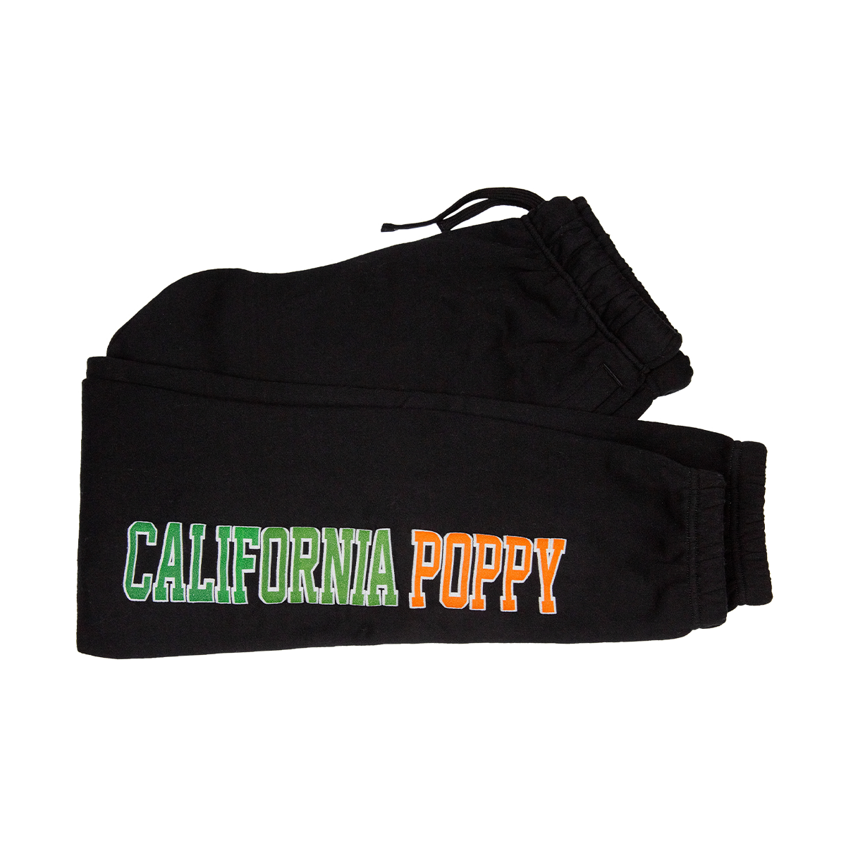 California Poppy - Uni Joggers Black