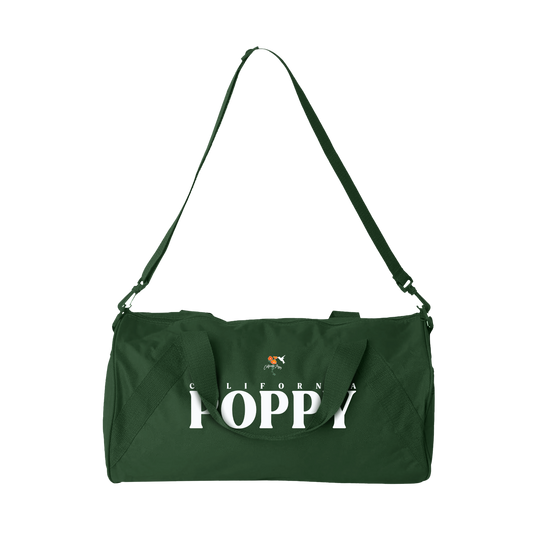 California Poppy Green Duffle Bag