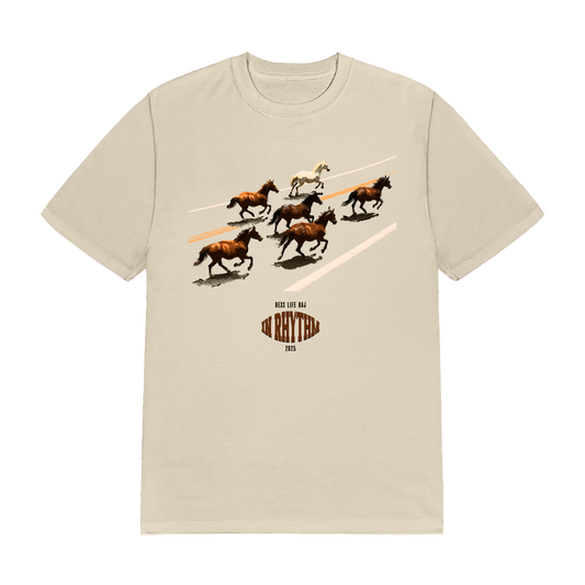 In Rhythm Horse Tee (Cream)