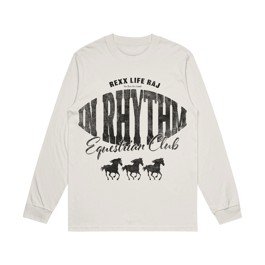 Equestrian Club Faded Bone Long Sleeve