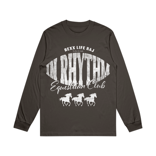 Equestrian Club Faded Grey Long Sleeve