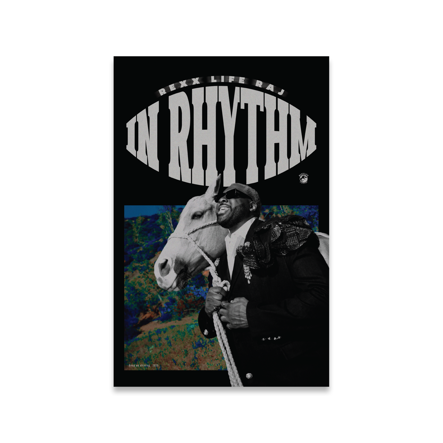 IN Rhythm Poster (B&W)