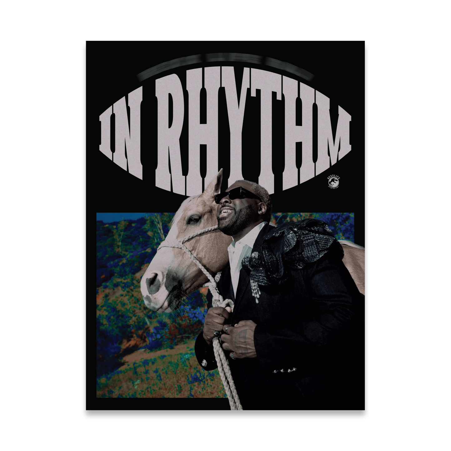 IN Rhythm Poster (B&W)
