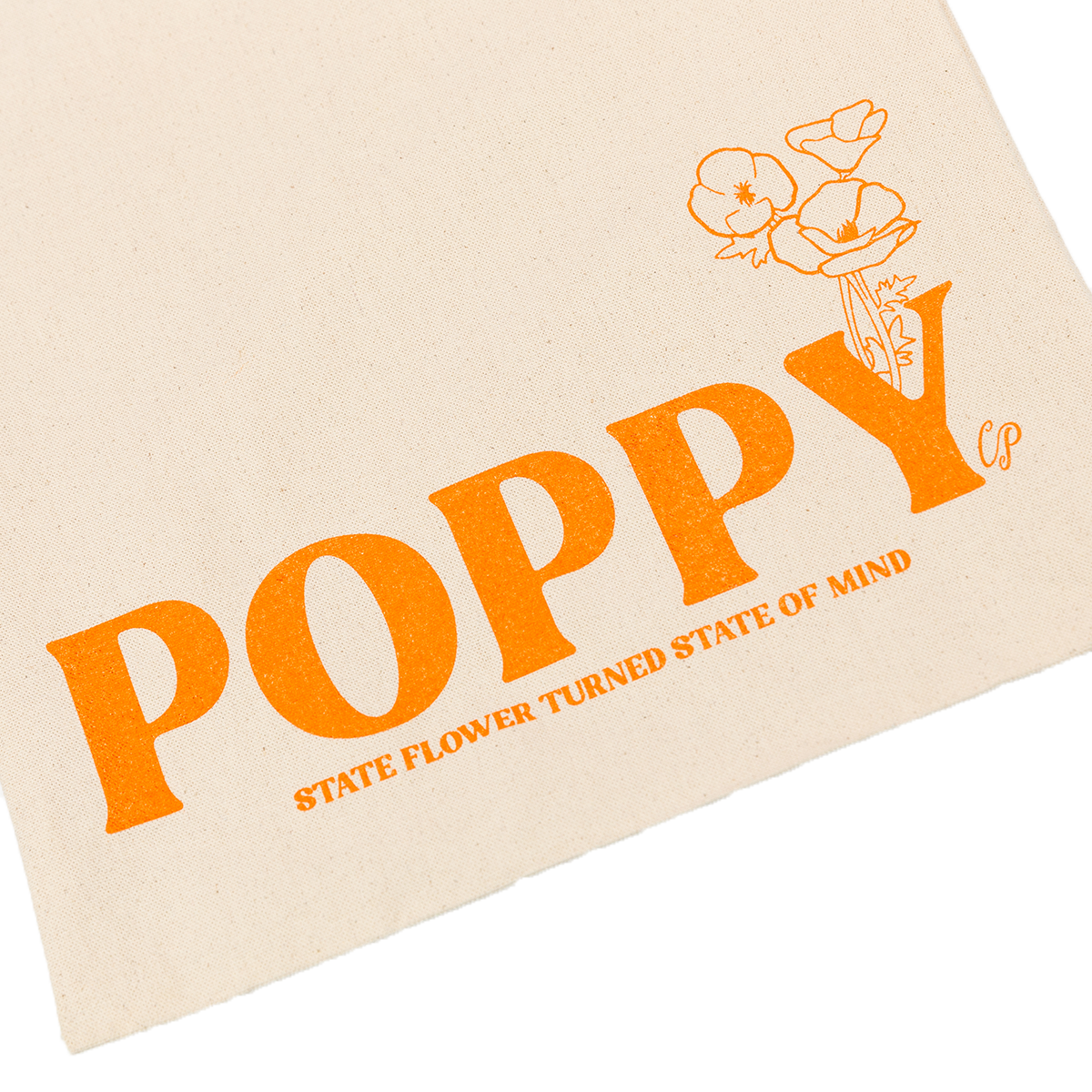 California Poppy - Poppy Natural Tote